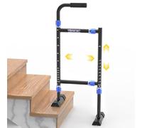 Height & Width Adjustable Stair Assist Cane for Seniors, Customizable to fit Most Indoor/Outdoor Steps, Wide Anti-Slip Base, Professional Stair Climbing Assist Cane for Sore Knees & Post-Surgery