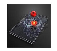 Height5cm/1.97"Acrylic Creative Photography Shooting Tray,Display Case Showcase, Photo Posing Props, Portable Food Cosmetic Storage Box (Color : Clear, Size : 50x10cm(19.7x3.9in))