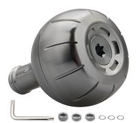 HEIGHTEN 42mm Fishing Reel Handle Knob for Shimano Daiwa Baitcasting Spinning Reel Stradic FK 5000 Saragosa SW Ocea Jigger Torium Speedmaster (42mm - Silver) (1121)
