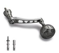 HEIGHTEN 65-70mm Spinning Reel Handle for Shimano Stradic FL FM Stella Vanford Vanquish Nasci Twinpower Daiwa Fuego BG MQ Ballistic Certate Luvias Tatula (Silver, 35mm Knob & 65/70mm Handle) (0501)