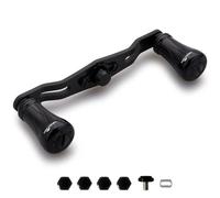 HEIGHTEN 85mm/95mm Fishing Reel Handle for Shimano Daiwa Abu Garcia Penn Kaking Lew's Baitcasting Reel Power Crank Accessory (Black, 95mm Handle 19mm Knob) (0997)