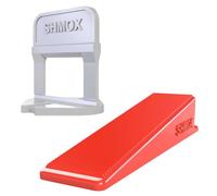 Heighten Tile Leveling System 3mm Tile Spacers (Pack of 100) for 14mm to 20mm Slab Leveling System + 100 Wedges