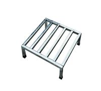 Heightened Air Conditioner Base, Stainless Steel Base Bracket, Ground Stand Universal Stand Base, Moisture-Proof Floor Pallets for Warehouses Garage(55x55x15cm)