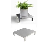 Heightened Air Conditioner Base, Stainless Steel Moisture-Proof Floor Pallets, One-Piece Furniture Appliances Base Stand for Warehouse Supermarket(35x35x10cm/13.8x13.8x4in)