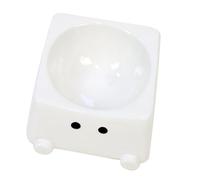 Heightened Earthenware Puss Dish Large Capacity Against Lean Plan for Strong Pose and Easy Cleaning Against Tip Heightened Puss Dish