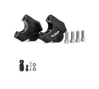 Heightening Clamp for HON&DA CB650R 2019- Motorcycle Handlebar Riser Clamp Brake Hose Extension(Black,with Logo)