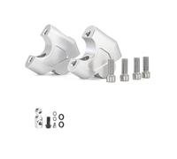 Heightening Clamp for HON&DA CB650R 2019- Motorcycle Handlebar Riser Clamp Brake Hose Extension(Silver,No Logo)