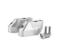 Heightening Clamp Motorcycle Handlebar Riser Clamp Back Move Mount for BM&W R1200RS R1250RS(Silver,No Logo)
