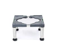 Heightening Stainless Steel Shelf Holder Washing Machine and Refrigerator Stand 24-27cm A Tumble Dyer Floor Trays Extendable Appliance Base for Vertical Air Conditioner -4 Legs