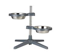Heights Adjustable Dog Bowls - Non-Slip Puppy Feeder, Elevated Cat Food Dish | Raised Pet Feeding Station, Stable Bowl Holder for Dogs Cats Eating Comfort and Spill-Free Mealtime Routine Indoors