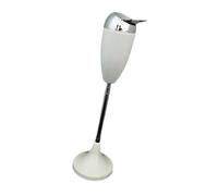 Heights Adjustable Metal Ashtray With Concealed Ashes Compartment Polisheds Chromes Surfaces Weather Resistant Bases For Patio Garden Office Telescopics Metal Ashtray With Weighteds Bases