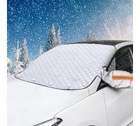 heigudan Car Windshield Cover for Ice and Snow, Car Windscreen Covers with 5 Magnets and Wing Mirror Covers for Winter, Anti-dust Anti-UV Ice Protection Foils for Most Cars ((150 x 105 CM))