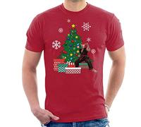 Heihachi Mishima Around The Christmas Tree Tekken Men's T-Shirt Cherry Red