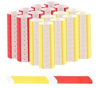 HEIHAK 1000 Pcs Paper Wristbands for Events, Neon Entrance, Festival for Concerts Fairs, Parties, Music Festivals, Major Contests (Red, Yellow)