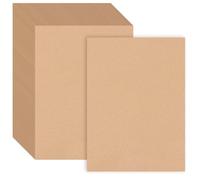 HEIHAK 150 Sheets A4 Kraft Paper Card, 200gsm Brown CardStock Printer Paper Natural Gift Wrapping Brown Card Papers for Printing, DIY, Crafts (21 x 29.7cm)