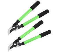 HEIHAK 2 Pack Bypass Loppers, 37cm Tree Branch Loppers with Hardened Steel Blade and Non-Stick Coating, Garden Hand Pruning Loppers for Shrubs, Trimming Plants