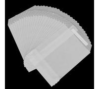HEIHAK 200 Pcs Wedding Confetti Bags, 9 x 13.5cm Glassine Envelopes, Translucent Small White Seed Envelopes for Confetti, Petals, Candy