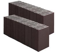 HEIHAK 24 Pack Sanding Blocks, Sponge Sanding Pads for Metal Wood and Wall, Polishing, 60/80 /100/120/180/220 Grits