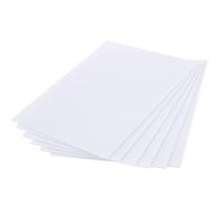 HEIHAK 6 PCS 40x30x0.3cm White Acrylic Boards, Multi-Function Acrylic Sheets for Display Board, Handicraft Model Making