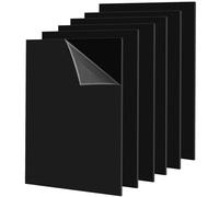 HEIHAK 6 Pcs A3 Black Perspex Sheet, 2mm Thick Acrylic Sheet with Protective Film for Printing, Crafts, Painting, Display, Picture Frame