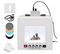 HEIHEIZI Pro Jewelry Photography Light Box Kit with 360° Adjustable Turntable - Premium Photo Studio Setup for Stunning Gemstone & Jewelry Images, Customizable Speed & Color Temperature TB200