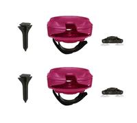 Heiikiuy 2X Outdoor Wine Glass Holder Accessories Champagne Picnic for Boat Bathtubs Chair Armrest Portable Wine Holders Rose Red