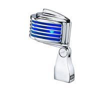 HEIL FIN-B CHROME MIC WITH BLUE LED MIC
