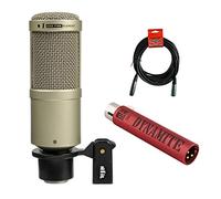 HeiL Sound PR 40 Dynamic Cardioid Studio Microphone (Champagne) with sE Electronics DM1 Dynamite Mic Preamp & 20' XLR Cable Bundle