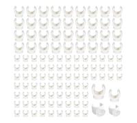 Heilanole 150 Pcs PEX Pipe Clamp Clip 1/2 Inch 3/4 Inch U Hook PEX Clamps PVC Water Pipe Support Holder Socket PEX Clips Hangers