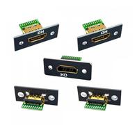 Heilanole 5Pcs Connector Interface DIY with Panel Mount Stable Connection for PCB Soldering