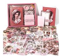 Heilanole Classic Art Scrapbooking Supplies, 140 Pieces - Essential Kit for Journals and Crafts