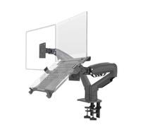 Heilanole Desktop F160-2 Spring Dual Arm Stand for 17"-27" Monitor Holder Laptop Support Air Mount Stand Load 2-9kg B