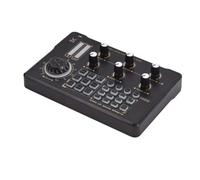 Heilanole Live Streaming Sound Card Audio Recording Professional Sound Card Mixer with DJ Mixer Voice Changer Wireless Audio Interface