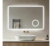Heilmetz Bathroom Mirror with LED Lights and Shaver Socket 700 x 1000 mm