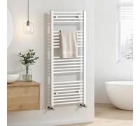 Heilmetz Bathroom Radiator Towel Rail 1200 x 500mm Towel Radiator with 24 Bars, Wall Mounted Heated Towel Rail Towel Warmer Modern Central Heating Radiators, White