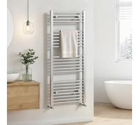 Heilmetz Bathroom Radiator Towel Rail 1200 x 500mm Towel Radiator with 24 Bars, Wall Mounted Heated Towel Rail Towel Warmer Modern Central Heating Radiators, Chrome