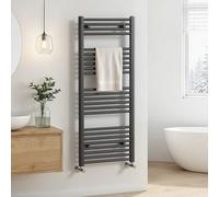 Heilmetz Bathroom Radiator Towel Rail 1200 x 500mm Towel Radiator with 24 Bars, Wall Mounted Heated Towel Rail Towel Warmer Modern Central Heating Radiators, Anthracite