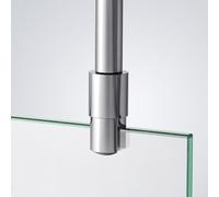 Heilmetz Grab Rail Stabilising Bar for Shower Walls Stabiliser for Glass Ceiling 6-10 mm Shower Screen Stainless Steel 50 cm Round Grab Rail (Pack of 1)