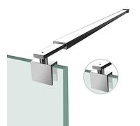 Heilmetz Telescopic Bar 700-1200mm Stainless Steel Support Bar for Shower Door Fixed Panel Wall to Glass Thickness 8-10mm for Wet Room, Square Shaped Bar