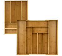 Heim Concept Drawer Organizer Bamboo Cutlery Tray Silverware Organizer/Utensil Holder