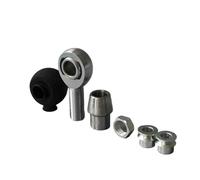 Heim Joint Metric Size M8 M10 M12 M14 M16 Rod End Rose Joints + Spacer + Rubber Boots + Nut + Weldable Bung Ball Joint Press Car Ball Joints(M8 RightThread)