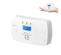 Heiman Carbon Monoxide Detector, EN 50291 Certified, 10-Year Life CO Alarm Detector with Digital Display, 5-Year Replaceable AA Battery Included