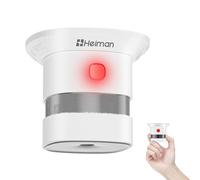 Heiman Mini Smoke Alarm for Home, 10-Year Battery Smoke Detector with Photoelectric Sensor, EN14604 UKCA CE LPCB DBI Certified, Red Dot Award Winning Independent Fire Alarm (1 Pack)