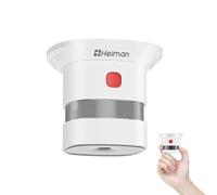 HEIMAN Mini Smoke Alarm for Home, Smoke Detector with 10-Year Battery Life, Reddot Award, EN14604, CE Certified Independent Small Smoke Detector Photoelectric Sensor (1 Pack)