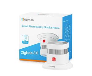 Heiman Smart Smoke Alarms for Home Requires Zigbee 3.0 Hub, 1 Pack