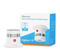 Heiman Smart Smoke Alarms for Home Requires Zigbee 3.0 Hub, 1 Pack | 5-Year Battery Operated Replaceable, Mini Fire Alarm Works with Home Assistant ZHA & Z2M, DBI-Certified, HS1SA-E Plus