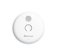 HEIMAN Smoke Detector, Radio Networkable, Wireless Smoke Detector Max. 40 Networkable Fire Alarms, 85 dB, 10 Year Battery, EN14604, with Mute Switch (Model 2SA-1 Piece)