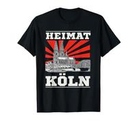 Heimat Cologne: Design with Rhine and Cologne Cathedral Panorama! Value Graphic T-Shirt