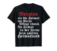 Heimat & Roots Saying Fatherland Vintage Germany Motif T-Shirt