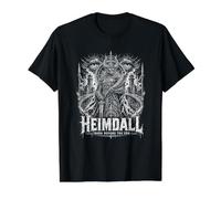 Heimdall Horn Before The End Norse Legend Value Graphic T-Shirt, Men, Black, M